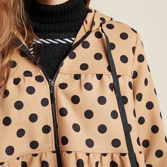 Eva Franco Anthropologie Tiered Polka Dot Coat - Picture 3 of 4